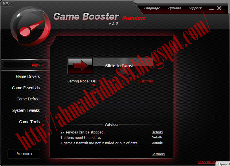 Game booster serial code